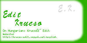 edit krucso business card